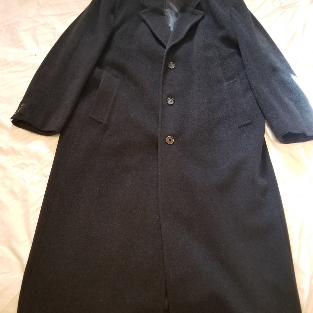Mens Charcoal Overcoat Allyn Saint George